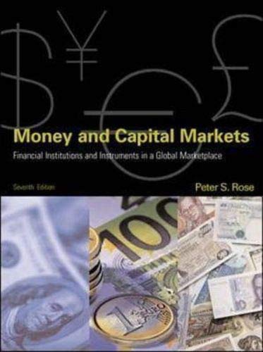 Stock image for Money and Capital Markets International: Financial Institutions and Instruments in a Global Marketplace: for sale by NEPO UG