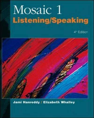 9780071180177: Mosaic One: Listening & Speaking