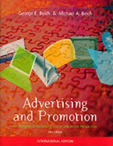 Imagen de archivo de Advertising and Promotion: An Integrated Marketing-Communications Approach (The McGraw-Hill/Irwin series in marketing) a la venta por WorldofBooks