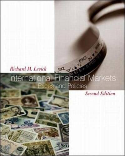9780071181235: International Financial Markets: Prices and Policies