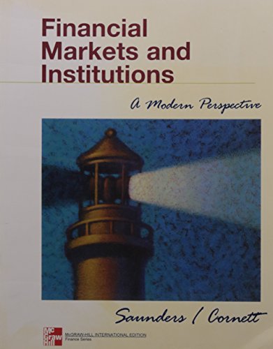 9780071181334: Financial Markets and Institutions (McGraw-Hill International Editions: Finance Series)