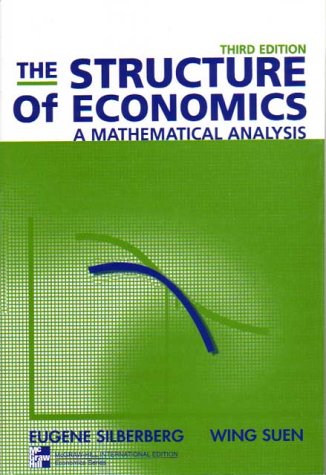 9780071181365: The Structure of Economics: A Mathematical Analysis