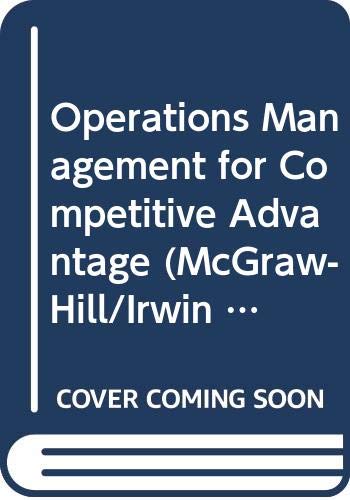 9780071182331: Operations Management for Competitive Advantage (McGraw-Hill/Irwin Series on Operations & Decision Sciences S.)