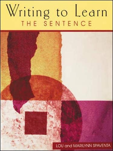 9780071188302: WRITING TO LEARN THE SENTENCE (BOOK 1)