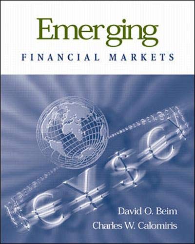 Stock image for Emerging Financial Markets for sale by ThriftBooks-Dallas
