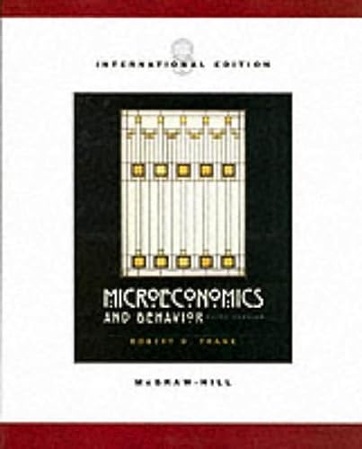 Stock image for Microeconomics and Behavior for sale by WorldofBooks