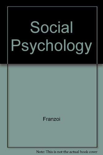 Stock image for Social Psychology for sale by WorldofBooks