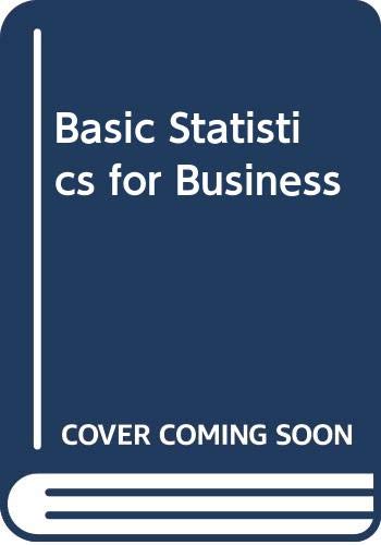 Basic Statistics for Business (9780071198509) by Lind; Et Al