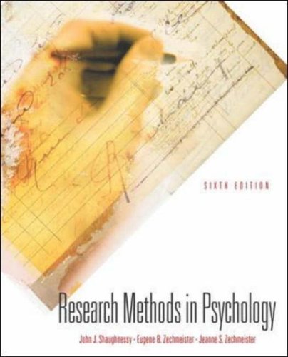 Imagen de archivo de Research Methods in Psychology (Mcgraw-Hill International Editions: Psychology Series) a la venta por Reuseabook