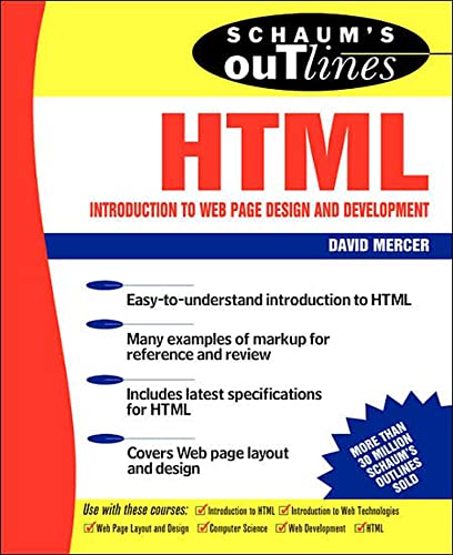 9780071210348: Schaum's Outline of HTML