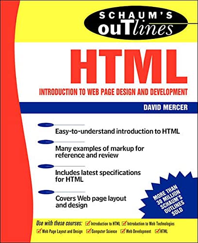 9780071210348: Schaum Outline of Html