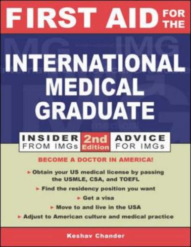 9780071212106: First Aid for the International Medical Graduate (First Aid Series)