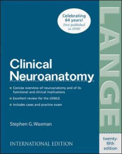Clinical Neuroanatomy International Student Edition (9780071212267) by Stephen G. Waxman