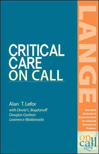 9780071212274: Critical Care On Call
