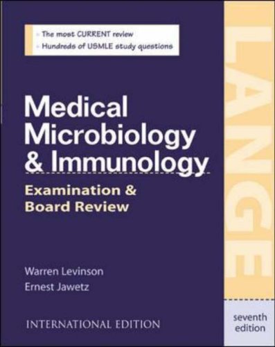 Stock image for Medical Microbiology and Immunology: International Student Edition: Examination and Board Review (Lange Medical Books) for sale by Greener Books