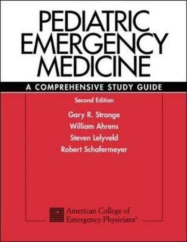 9780071212632: Pediatric Emerg Medicine: A Comprehensive Study Guide