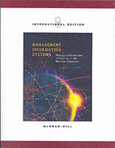 9780071214988: Management Information Systems: Managing information technology in the E-business enterprise