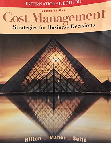 Beispielbild fr Cost Management: Strategies for Business Decisions (International Edition) zum Verkauf von WorldofBooks