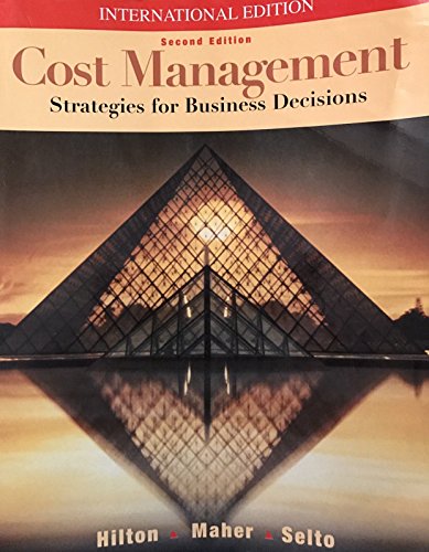 Stock image for Cost Management: Strategies for Business Decisions (International Edition) for sale by WorldofBooks