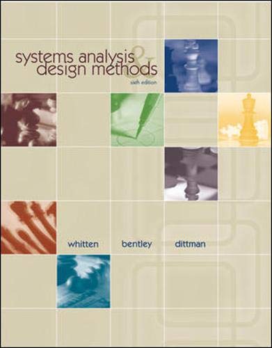 Image d'archives pour Systems Analysis & Design Methods (6th/Intl Edn) mis en vente par Anybook.com