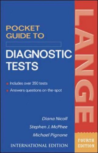 Pocket Guide to Diagnostic Tests (9780071219761) by Diana Nicoll; Stephen J. McPhee; Michael Pignone