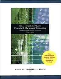 Beispielbild fr Financial and Managerial Accounting: The Basis for Business Decisions zum Verkauf von medimops