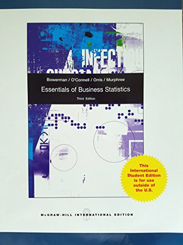 Imagen de archivo de Essentials of Business Statistics --- 3rd edition a la venta por SAVERY BOOKS