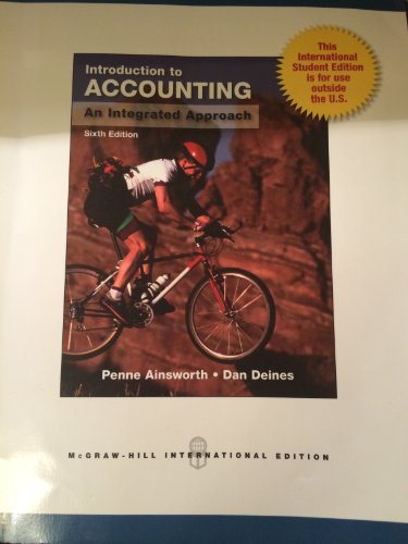 Beispielbild fr Introduction to Accounting: An Integrated Approach, 6th Edition zum Verkauf von Big River Books