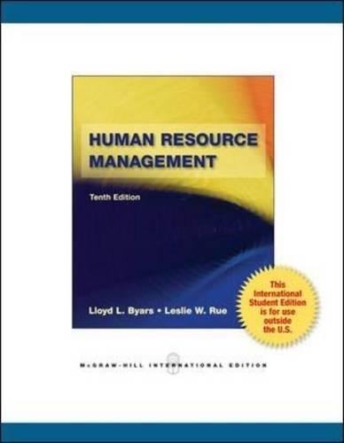 Human Resource Management (9780071220668) by Lloyd L. Byars