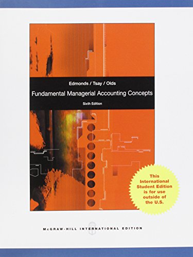 Stock image for Fundamental Managerial Accounting Concepts for sale by AwesomeBooks