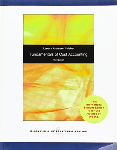 9780071220965: Fundamentals of Cost Accounting 3e