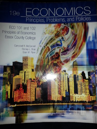 Beispielbild fr Economics : Principles, Problems and Policies zum Verkauf von Better World Books