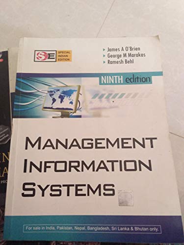 Imagen de archivo de Management Information Systems (Int'l Ed) (COLLEGE IE OVERRUNS) a la venta por WorldofBooks