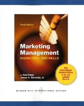 Imagen de archivo de Marketing Management: Knowledge and Skills a la venta por Phatpocket Limited