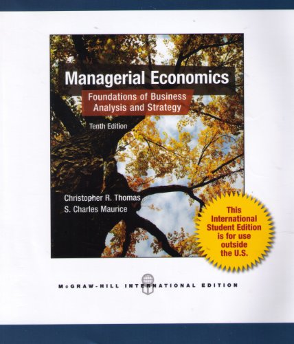 Imagen de archivo de Managerial Economics a la venta por Phatpocket Limited