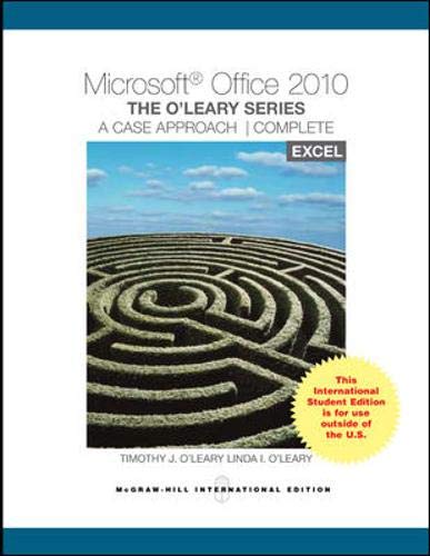 9780071221269: Microsoft Excel 2010: A Case Approach, Complete