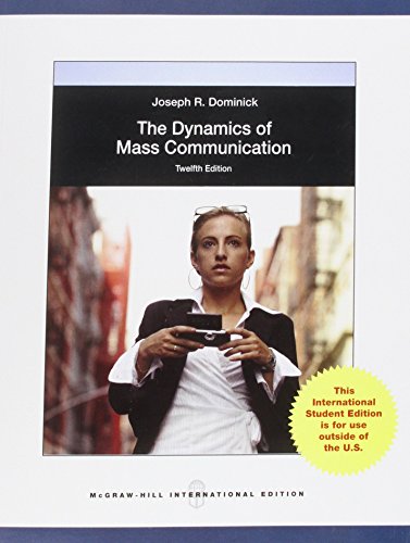 Beispielbild fr Dynamics of Mass Communication: Media in Transition zum Verkauf von Budget Books