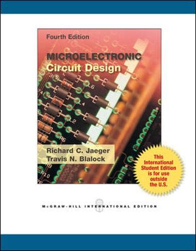 Stock image for Microelectronic Circuit Design, fourth edition for sale by Reader's Corner, Inc.