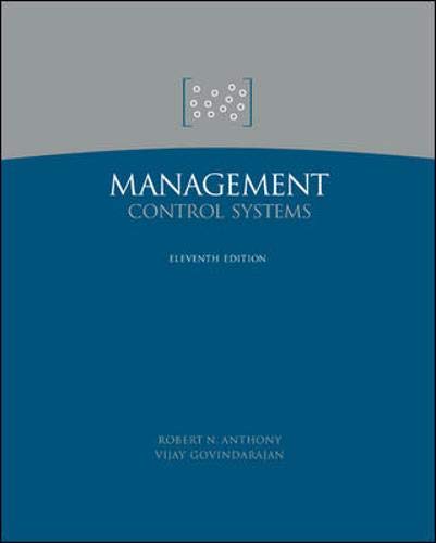 9780071232272: Management Control Systems