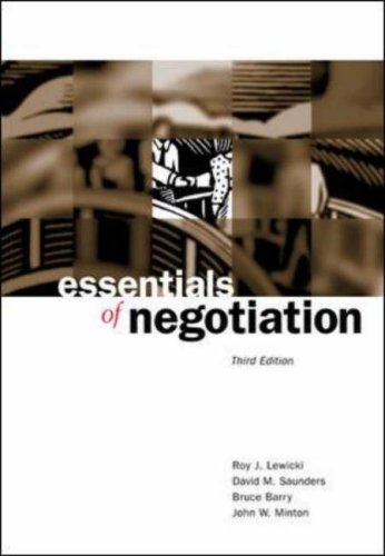 9780071232548: Essentials of Negotiation