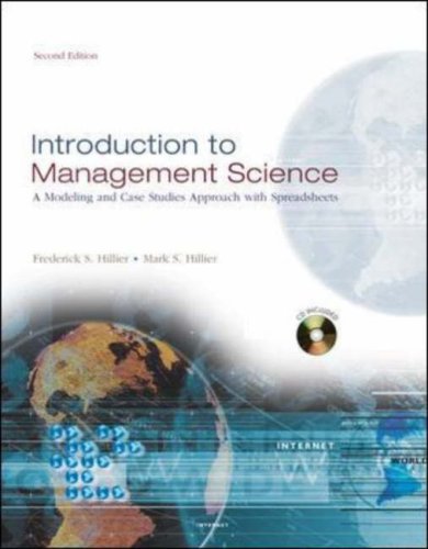 Introduction to Management Science (9780071238106) by Frederick S. Hillier