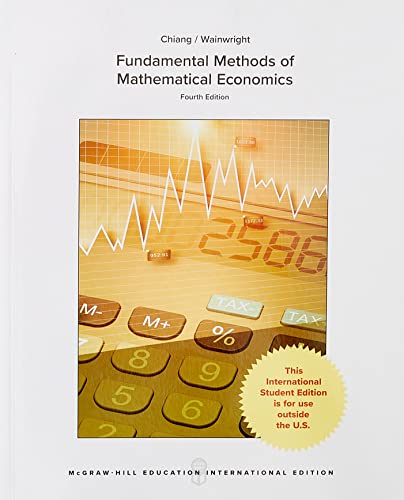 Imagen de archivo de Fundamental Methods of Mathematical Economics a la venta por medimops