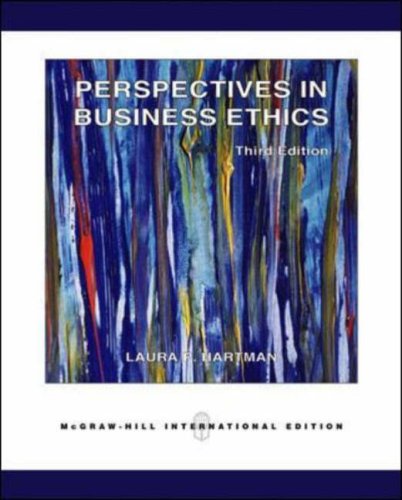 9780071238267: Perspectives in Business Ethics
