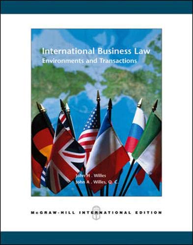 9780071238465: International Business Law