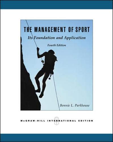 9780071239301: The Management of Sport: Its Foundation and Application with PowerWeb Bind-in Card