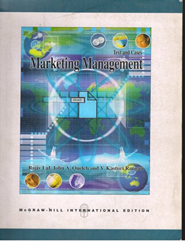 9780071242189: Marketing Management Text and Cases (COLLEGE IE (REPRINTS))