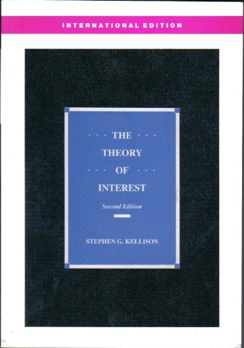 9780071243261: Theory of Interest, 2e [Paperback] by KELLISON