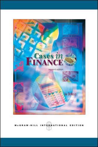 Imagen de archivo de Cases in Finance a la venta por Majestic Books