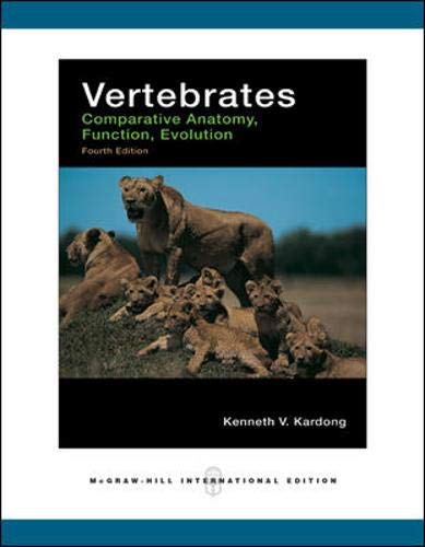 Imagen de archivo de Vertebrates: Comparative Anatomy, Function, Evolution a la venta por Anybook.com