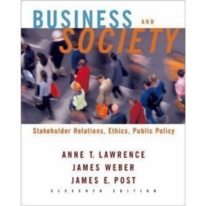 9780071247481: Business and Society: Stakeholders, Ethics, Public Policy w/ Powerweb card 11e